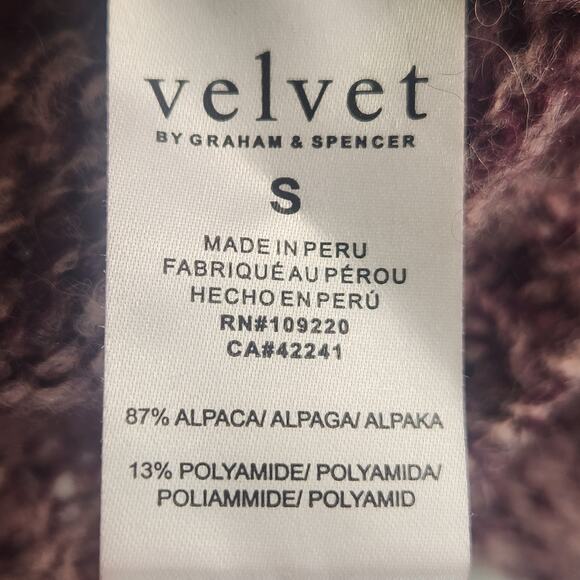 Velvet “The Lara” Sweater Women’s SZ SM Multicolor Made in Peru Alpaca EUC - Picture 13 of 15